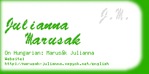 julianna marusak business card